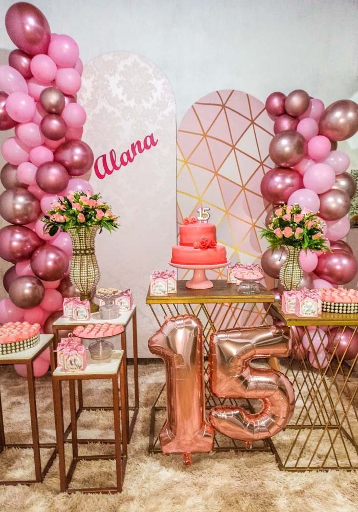 ideias de decoração de festa de 15 anos simples e barata