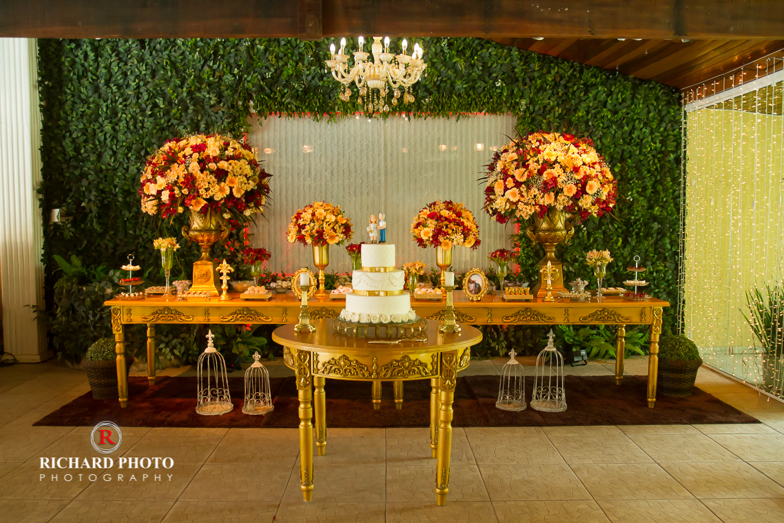 bodas de ouro decoração salão