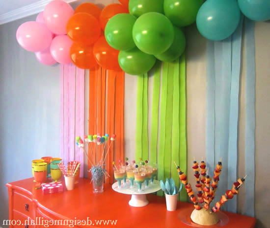 decoração festa infantil simples