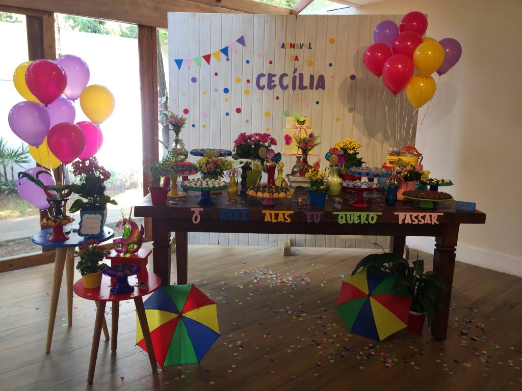 iluminação festa infantil