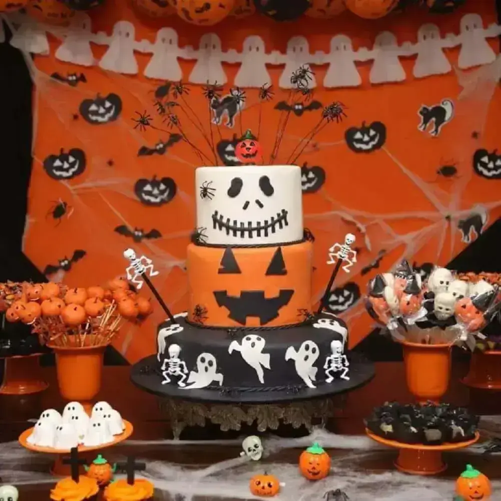 decoração festa de halloween