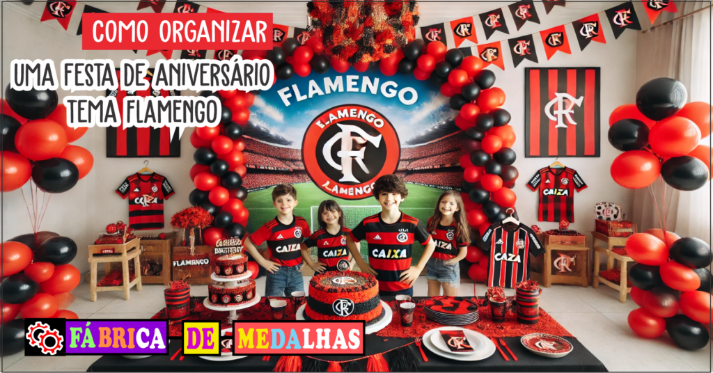 ideias criativas decoração festa flamengo simples