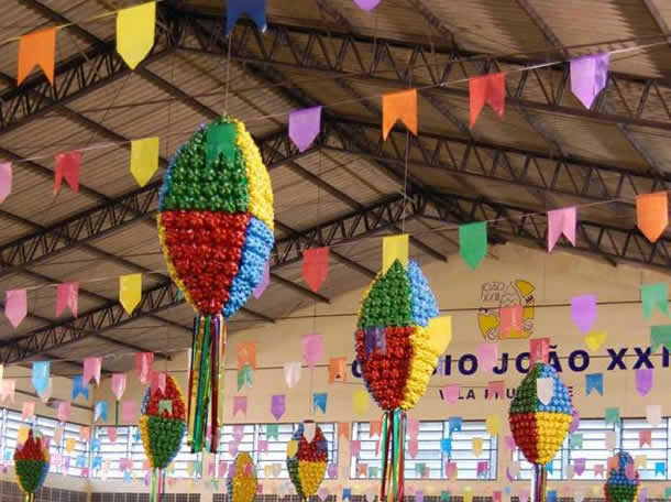 passo a passo decoração festa junina escola