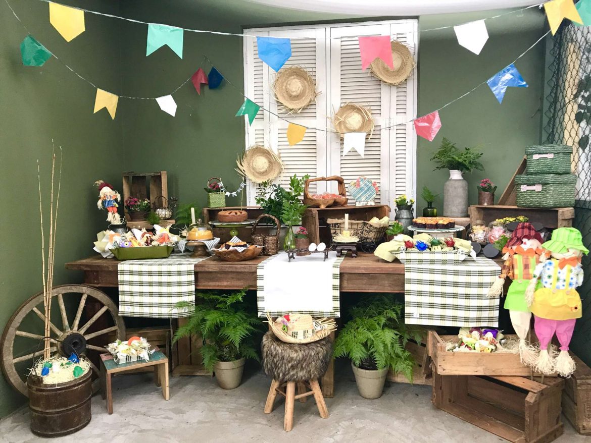decoração vila junina barata e econômica
