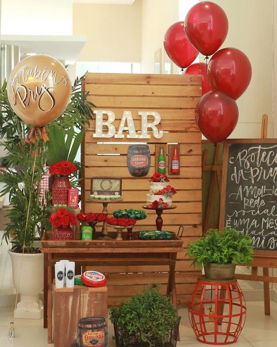 decoração festa masculina