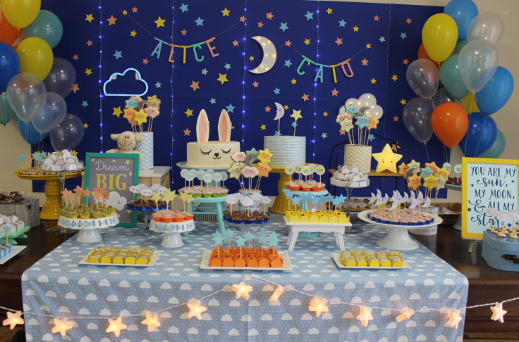 como fazer festa no céu barata e linda