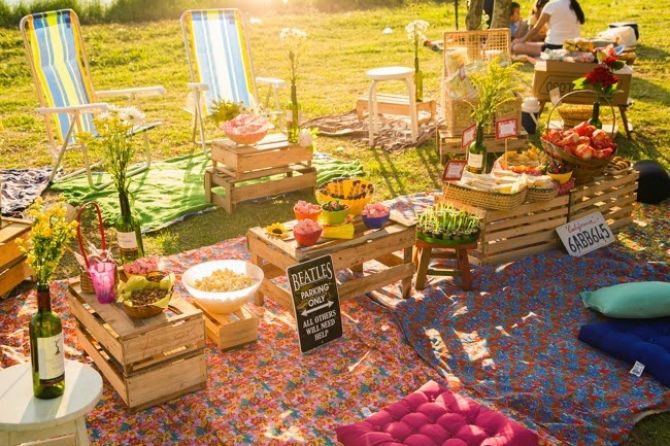 decoração festa piquenique no quintal