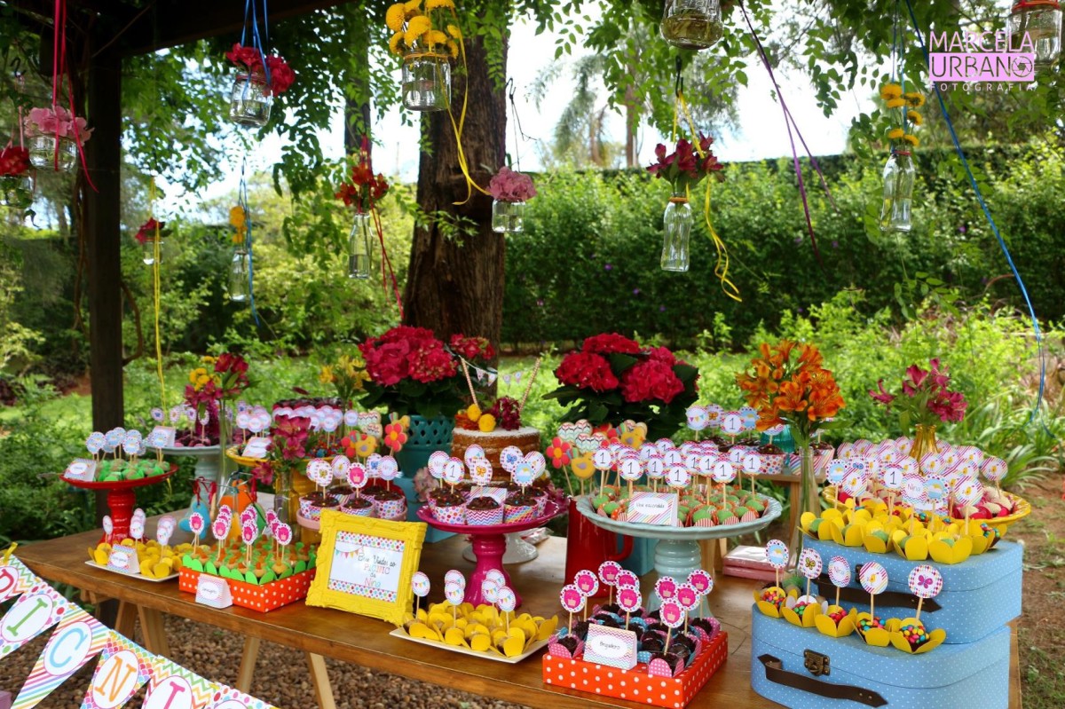 decoração festa piquenique mesa