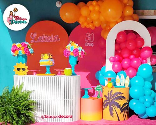 decoração festa tardezinha simples vs elaborada