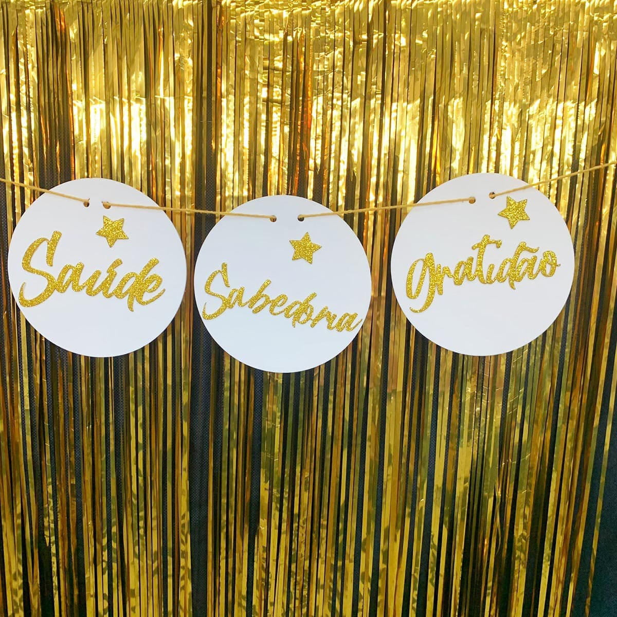 decoração réveillon dourado