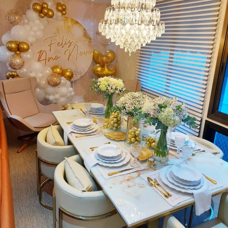 ideias decoração mesa ano novo