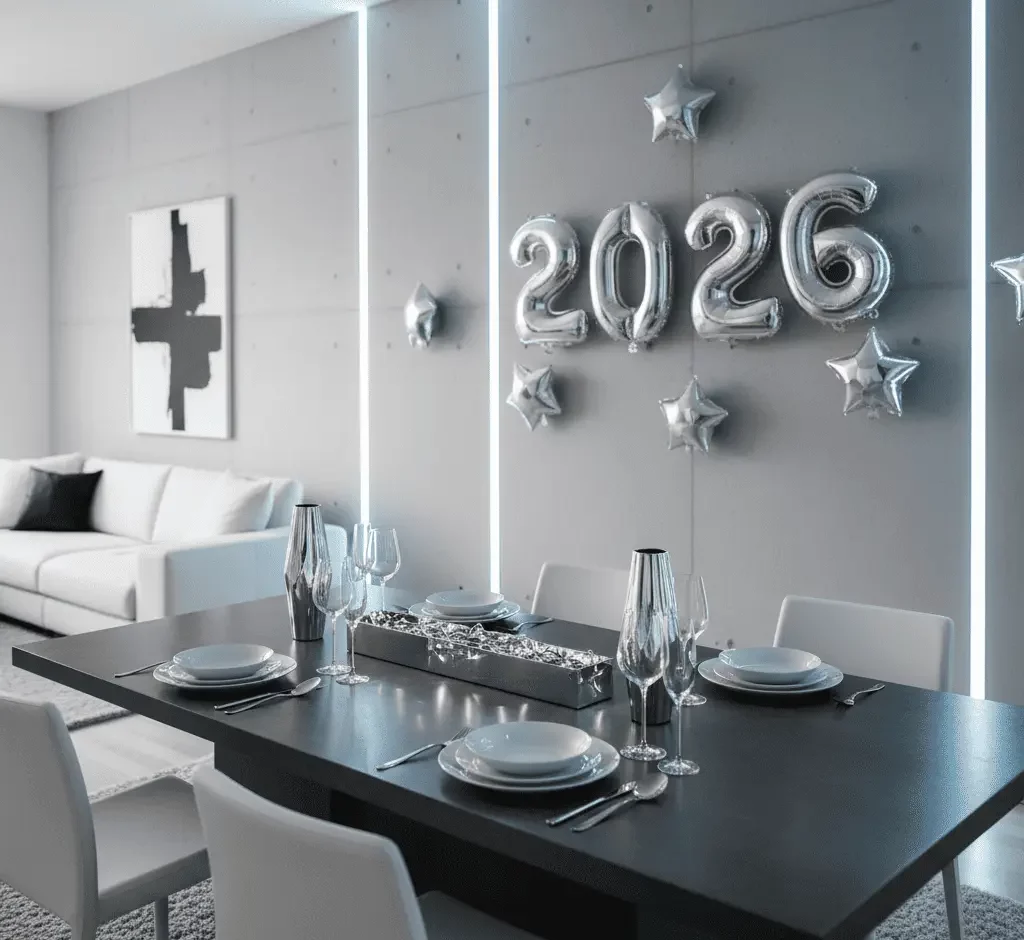 decoração com luzes ano novo