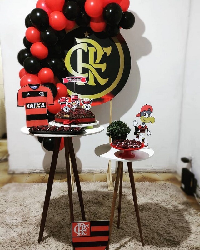 como fazer decoração flamengo fácil