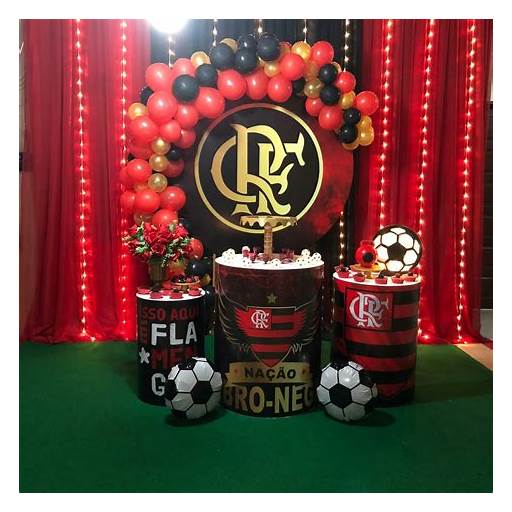como fazer decoração flamengo fácil