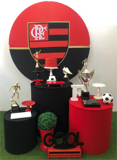 decoração flamengo simples e barata para aniversário