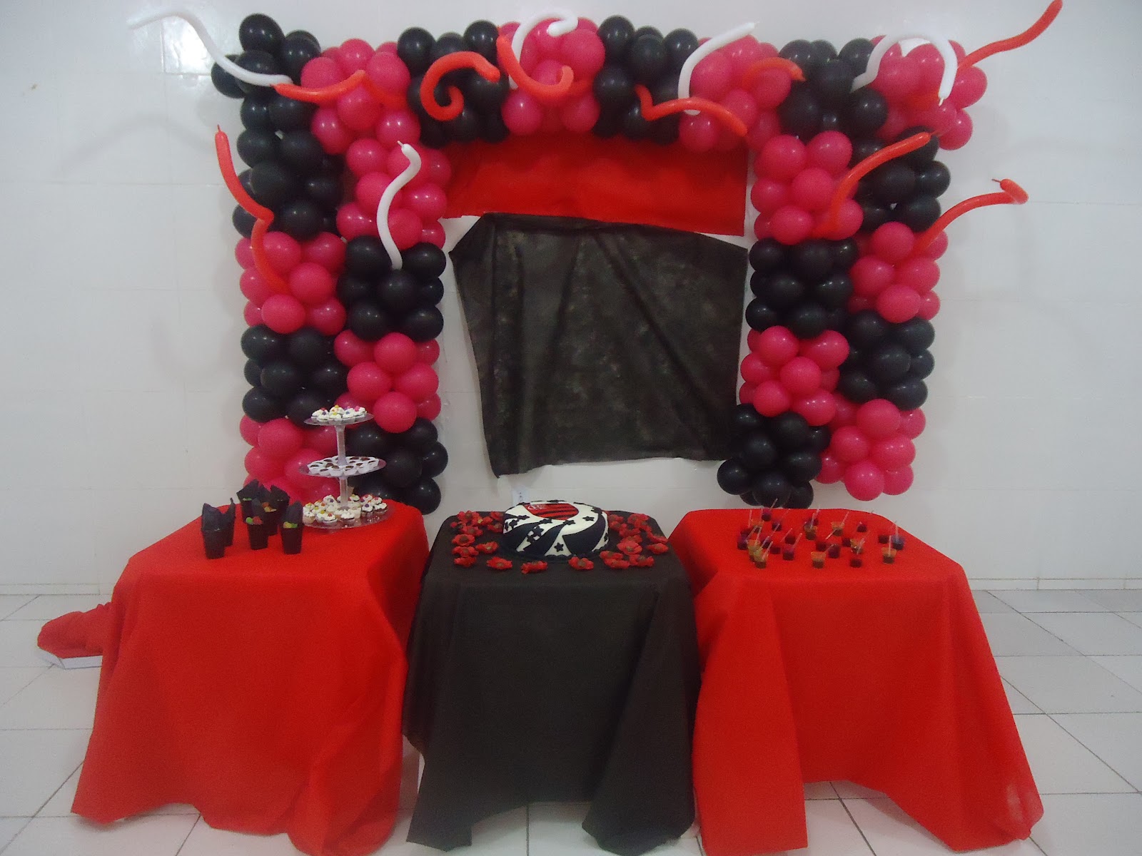 como fazer decoração flamengo fácil