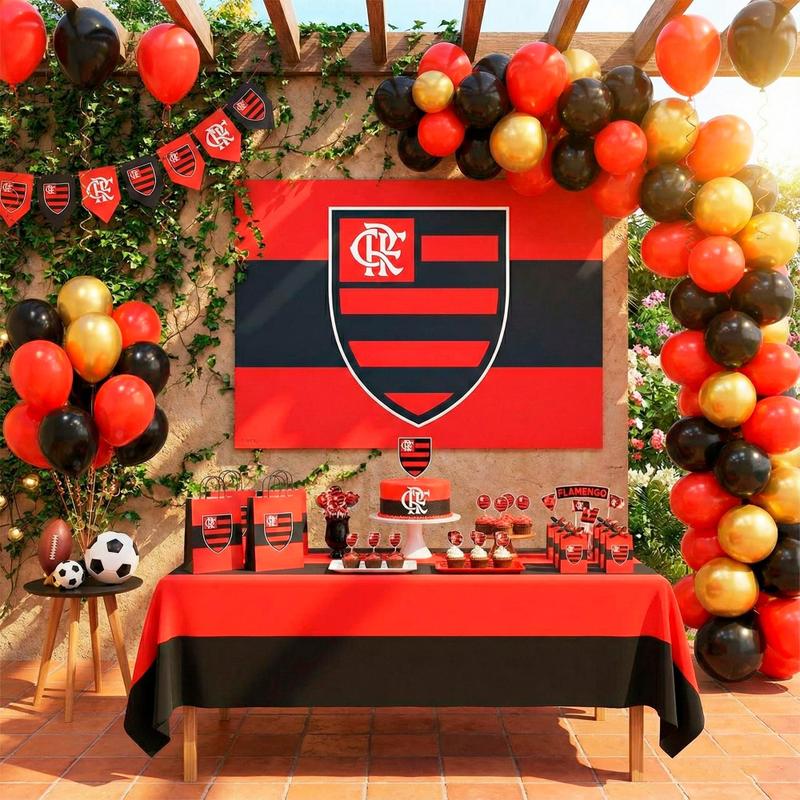 decoração de mesa flamengo econômica