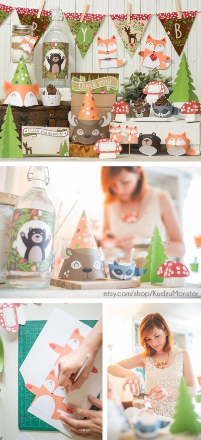 decoração floresta