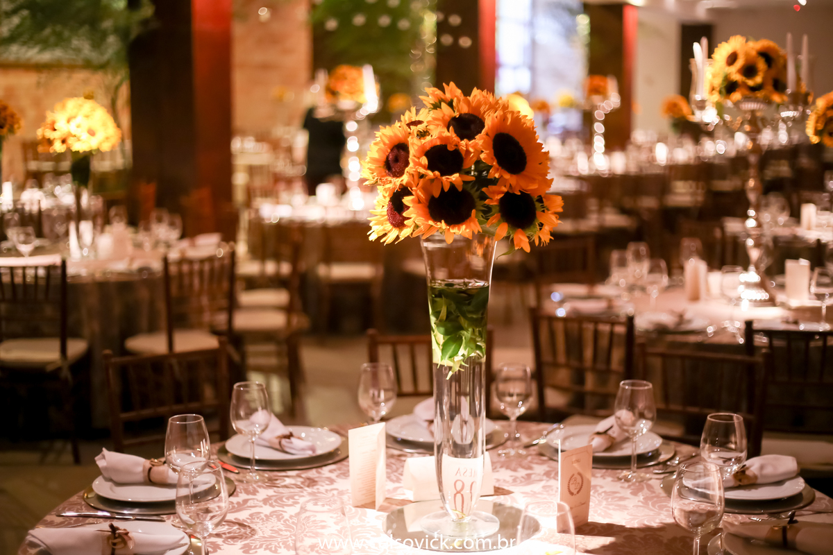 girassol natural ou artificial casamento