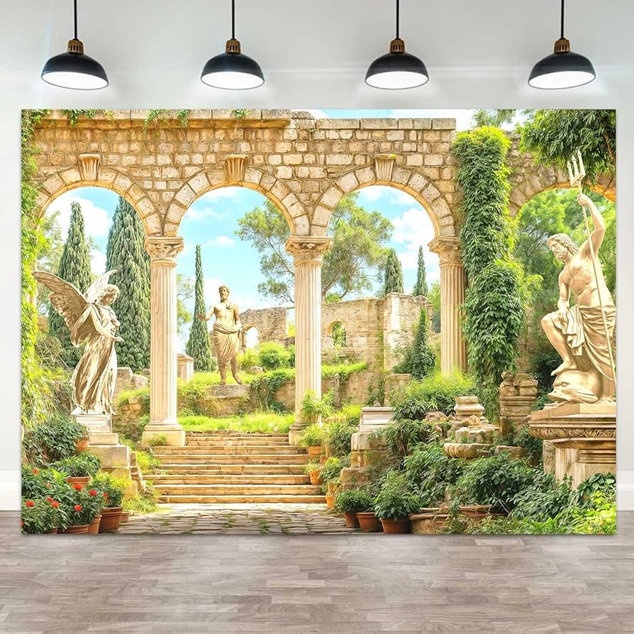 ideias decoração grecia antiga para sala
