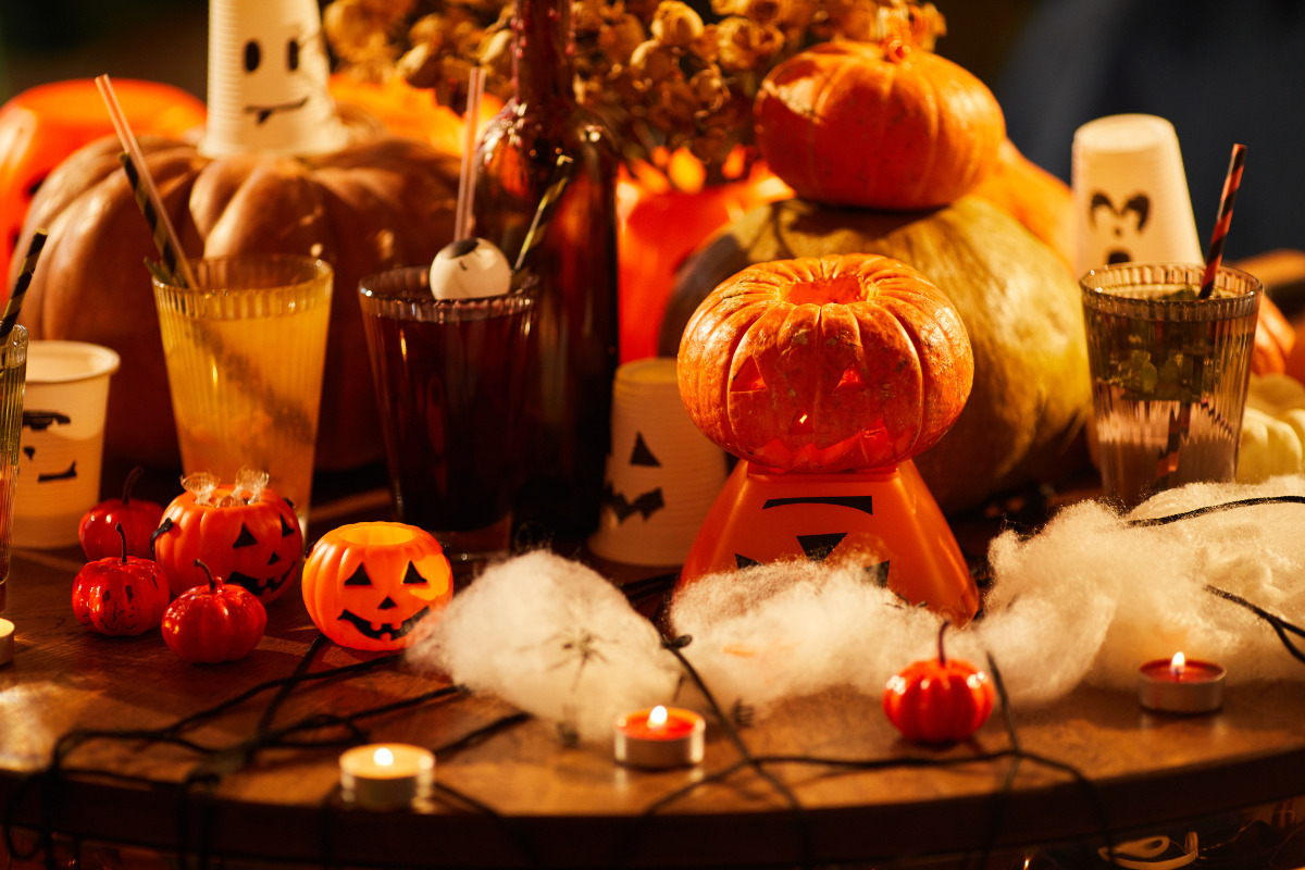 decoração halloween externa