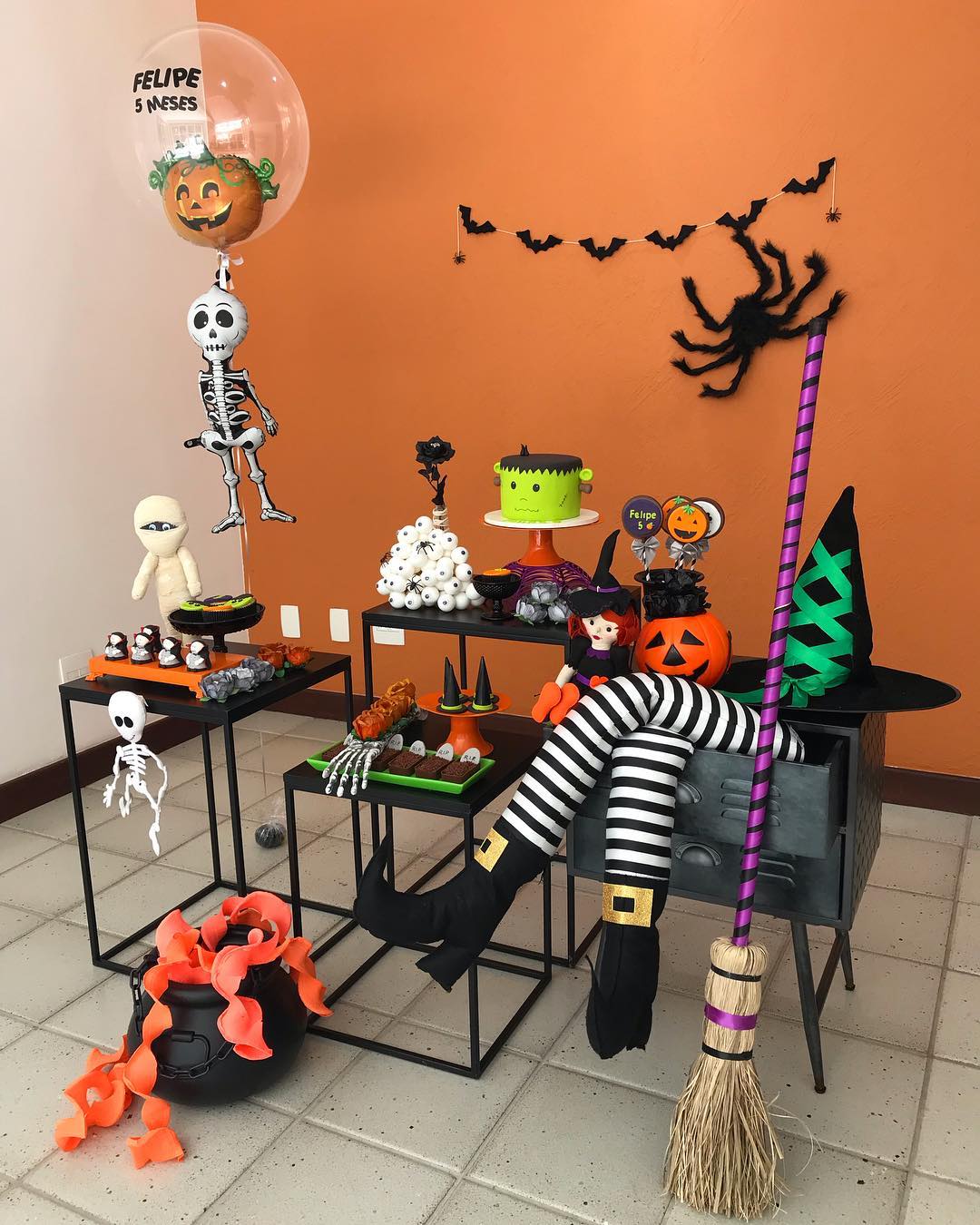 decoração halloween barata