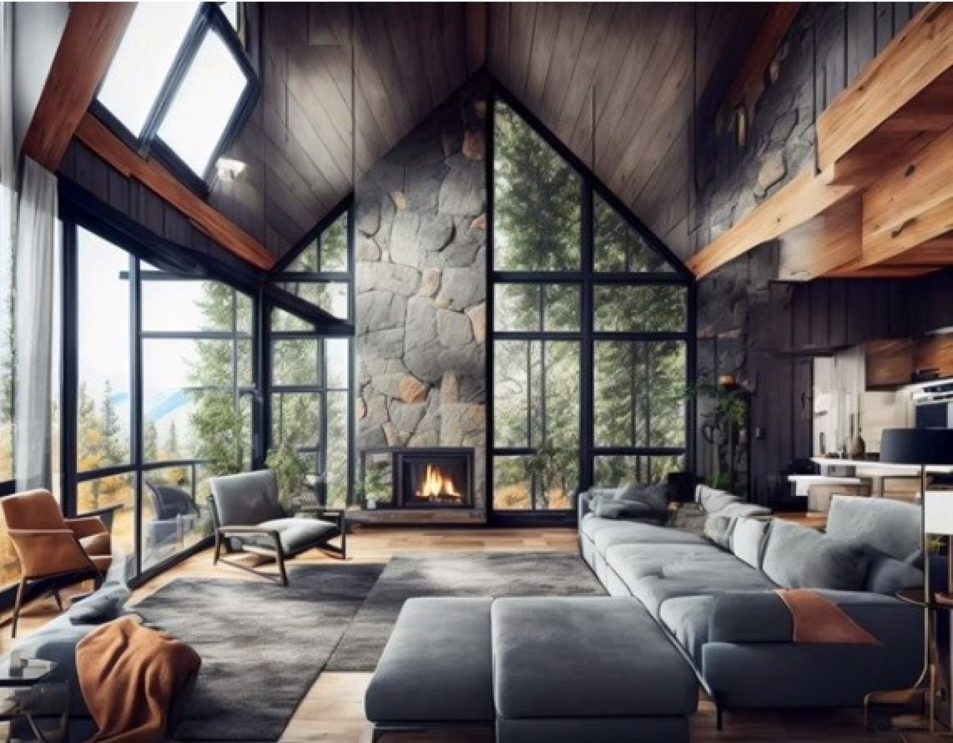 ideias de decoração de sala com inteligência artificial