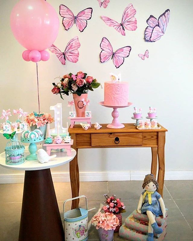 ideias decoração jardim encantado borboletas festa