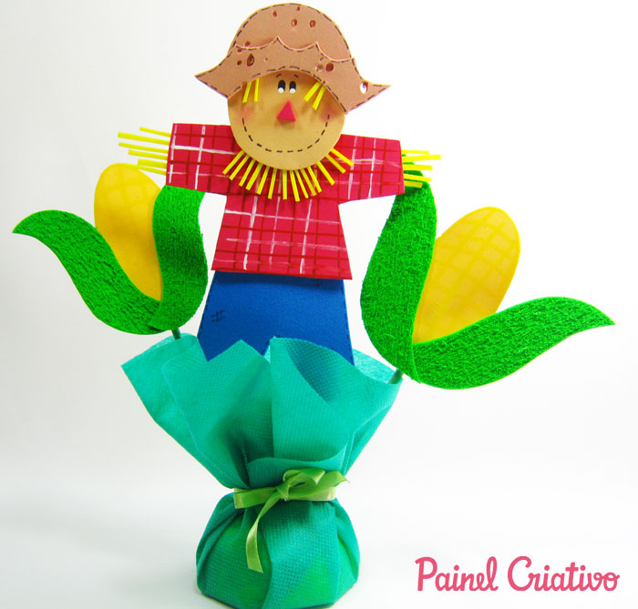 decoracao festa junina eva ou papel qual melhor