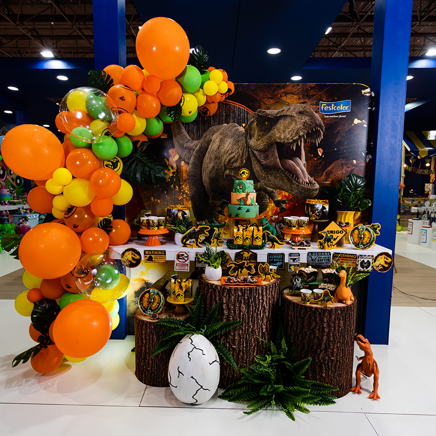 ideias de decoração jurassic park para festa infantil