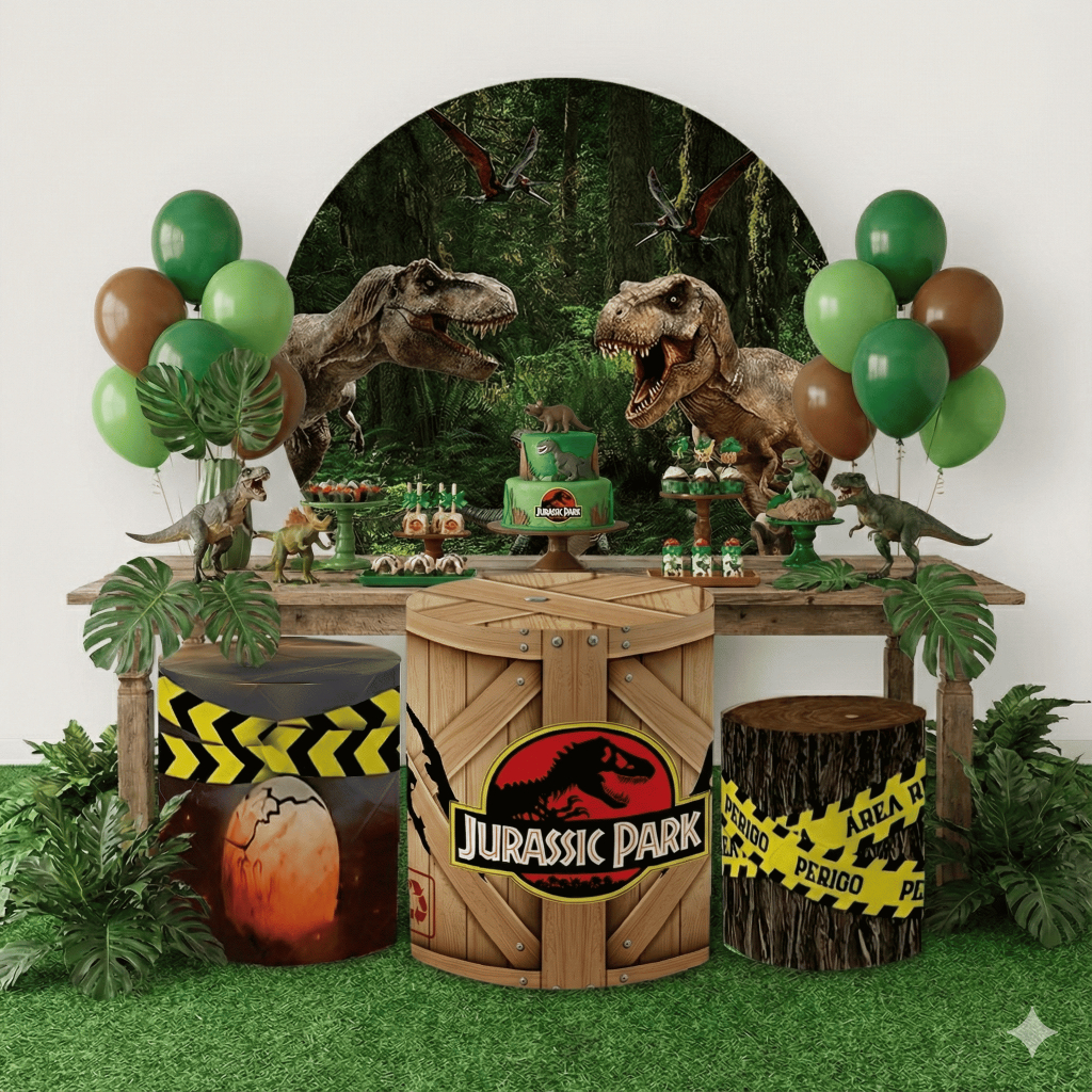 erros comuns ao decorar festa jurassic park