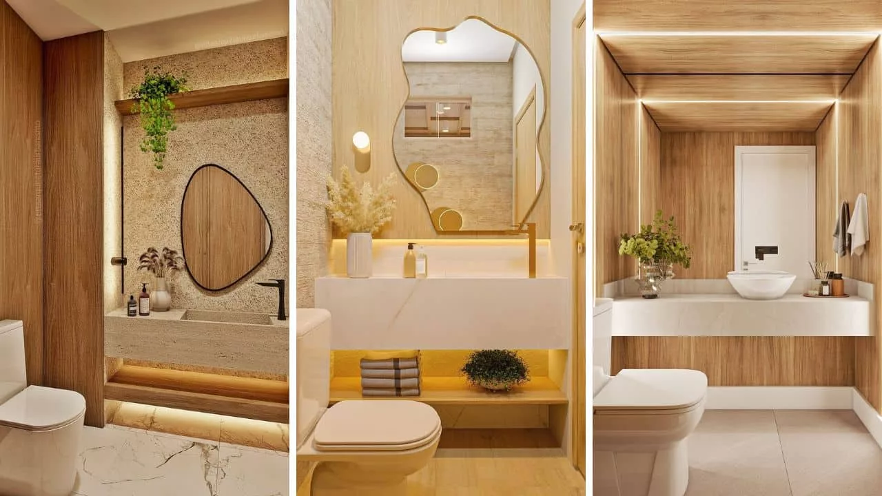 ideias criativas para decorar lavabo pequeno