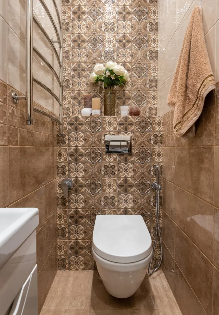lavabo pequeno simples com plantas