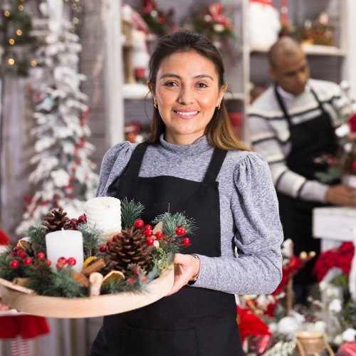 ideias de decoração de natal para lojas pequenas