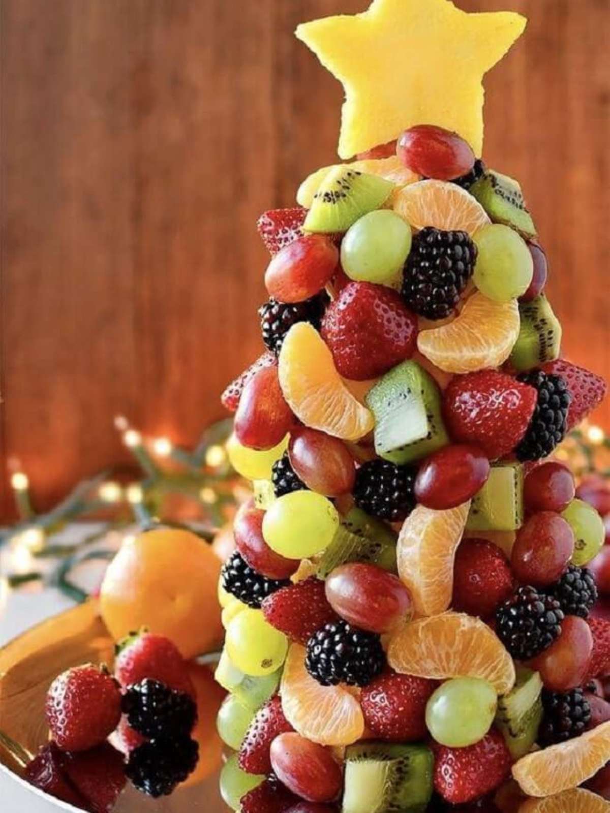 ideias criativas mesa frutas ano novo