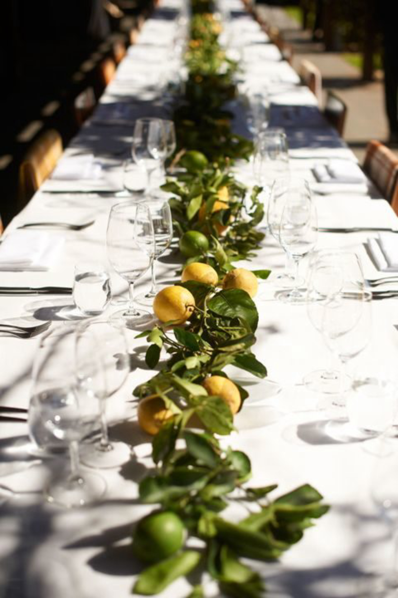 ideias criativas mesa frutas ano novo