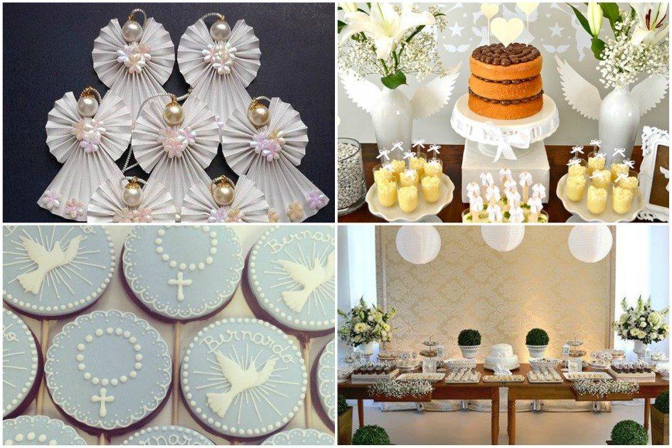 decoração mesa batizado