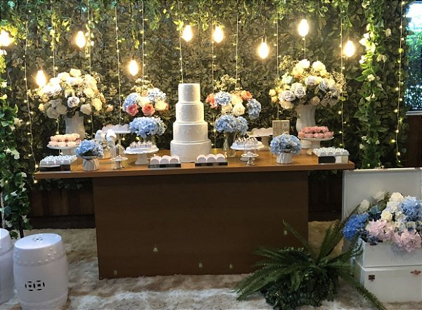 decoração mesa casamento rústico com flores