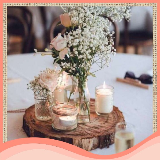 decoração mesa casamento rústico chique