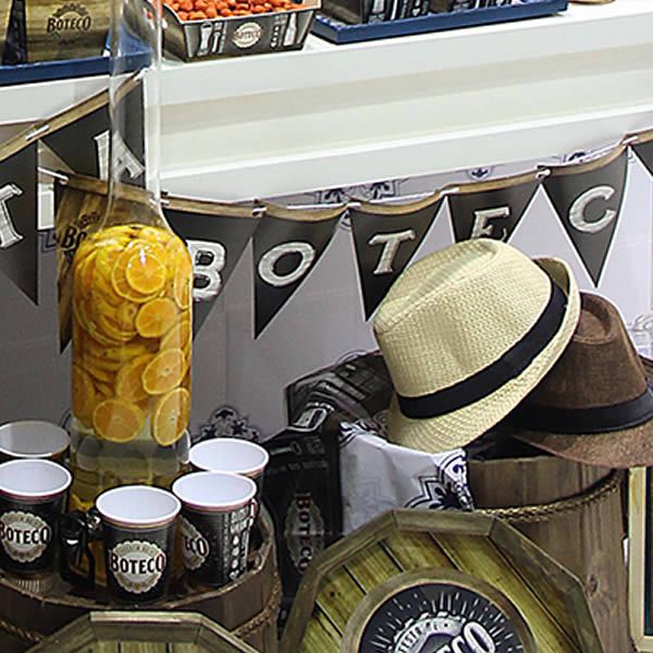 ideias criativas decoração mesa boteco simples