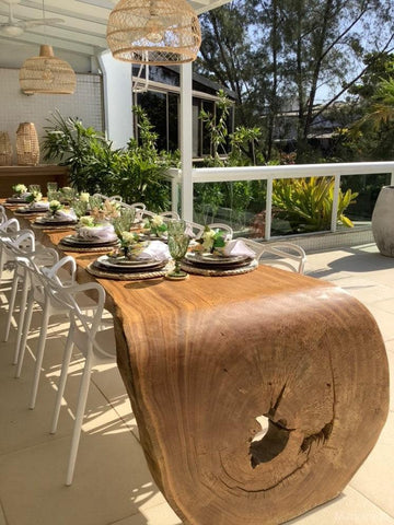 ideias criativas para decorar mesa de madeira