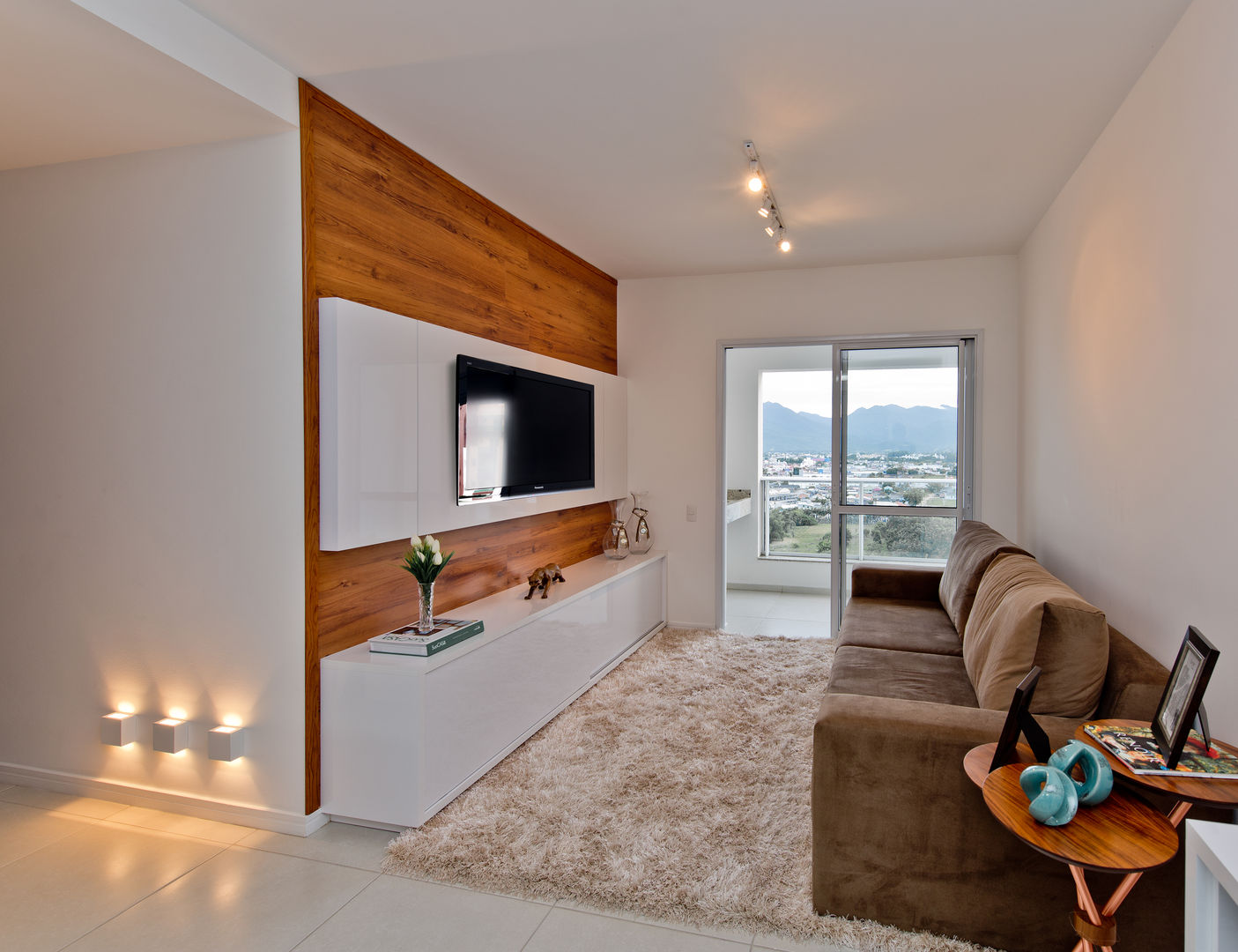 ideias decoração moderna sala de estar pequena