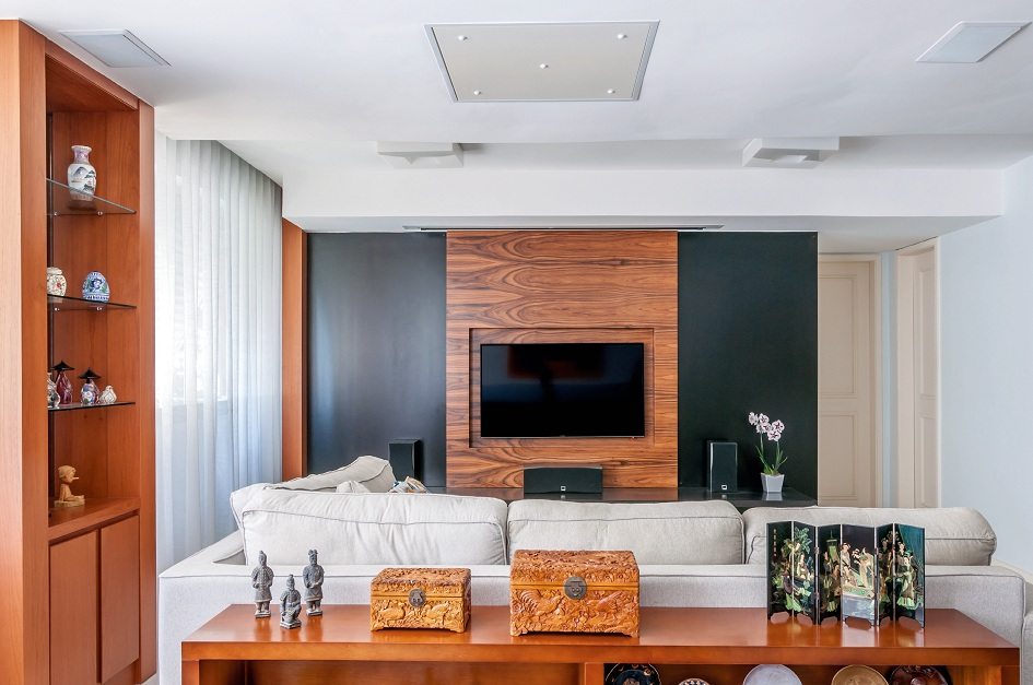 decoração sala moderna minimalista