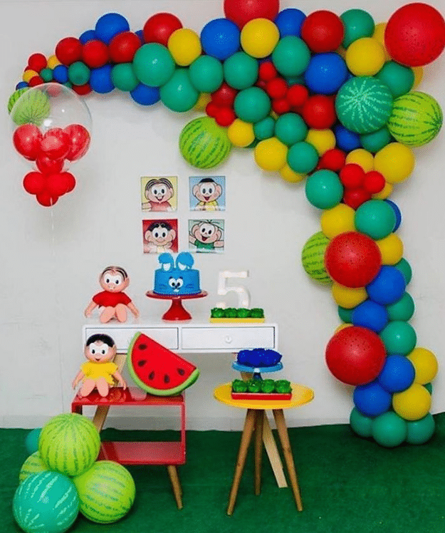 ideias de decoração festa turma da mônica simples