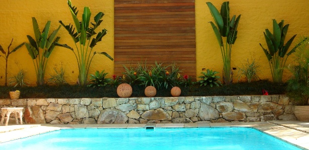 cascata para muro de piscina
