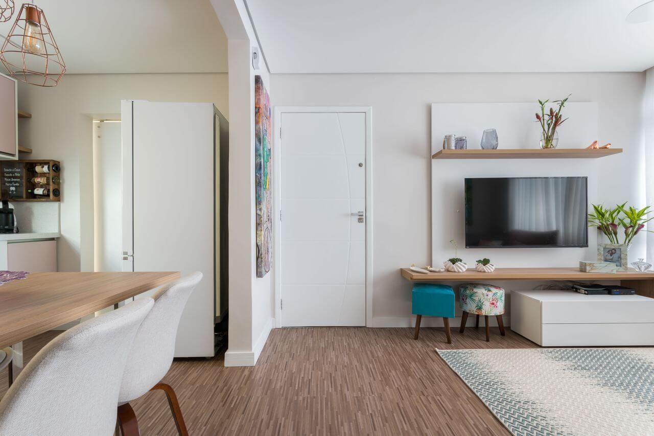 ideias decoração sala marrom clara