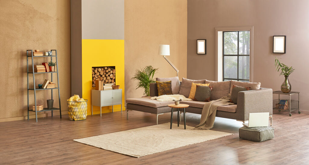 como usar marrom em cozinha pequena