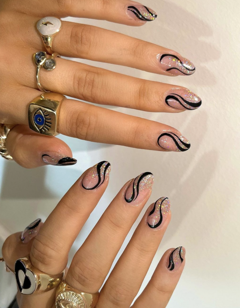 decoração de unhas minimalistas