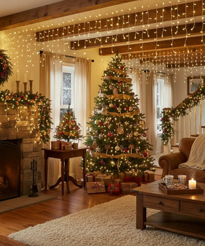 decoração natal varanda