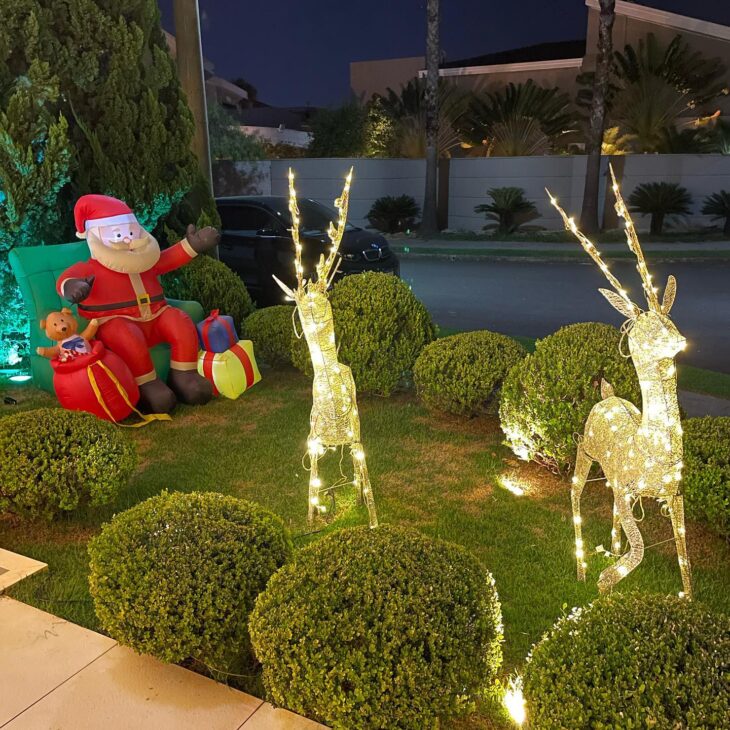 luzes natal telhado